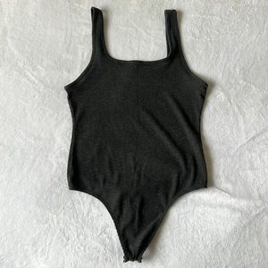 American Eagle grey bodysuit